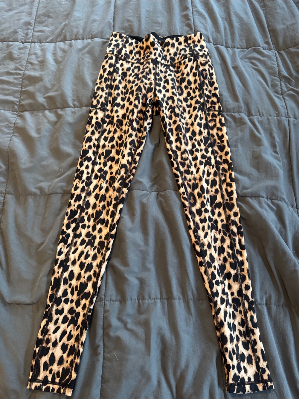 Victoria's Secret Leopard Print Leggings - Black & Tan